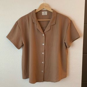 Cute collared stripe blouse